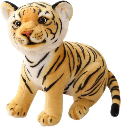 Miniatura 10 de GUDVES Tiger Tale Toys - Peluche de tigre blanco de 7.8 pulgadas, bonito y realista regalo para niños