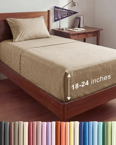 Miniatura 139 de Sábanas King divididas con bolsillos extra profundos, sábanas transpirables y refrescantes de 5 piezas, sábanas de lujo para hotel, suaves, sin 22