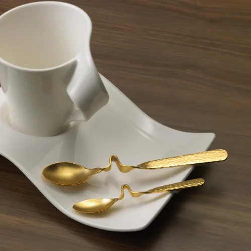 Miniatura 2 de Villeroy & Boch NewWave Caffé - Cuchara de té para después de la cena, color dorado