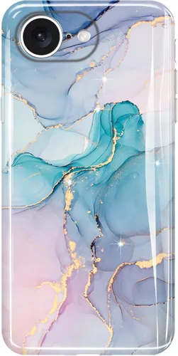 Miniatura 10 de luolnh Funda dorada brillante compatible con iPhone 15 Plus, diseño de mármol, a prueba de golpes, delgada y suave, funda de silicona para iPhone 15