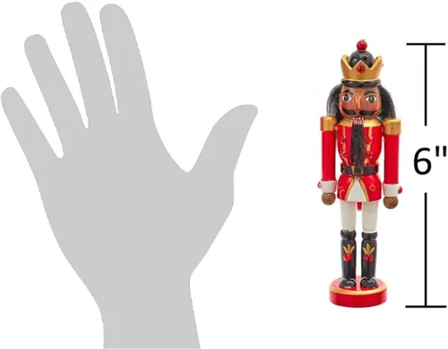 Miniatura 3 de The Bridge Collection Adornos de cascanueces afroamericanos – Juego de 3 – Acentos de soldado de Navidad para decoración navideña – Cascanueces