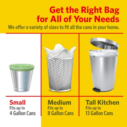Miniatura 5 de Glad Bolsas de basura pequeñas con cordón de cocina, 4 galones, Febreze Sweet Citron & Lime, 34