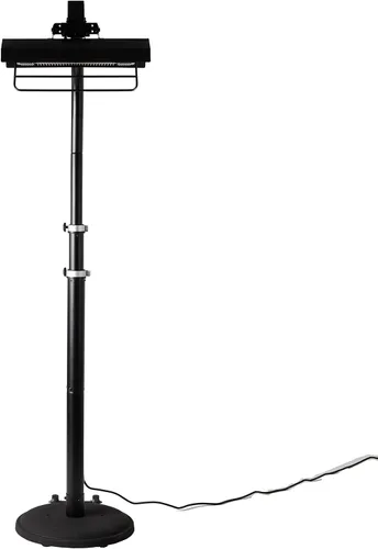 Miniatura 5 de Fire Sense calentador infrarrojo telescópico para exteriores o interiores con poste, Negro