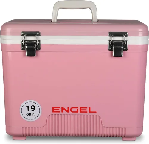 Miniatura 17 de Engel Hielera Drybox de 19 cuartos de galón, a prueba de fugas, hermética, y lonchera pequeña de carcasa dura para hombres y mujeres Azul