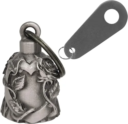 Miniatura 12 de Campana de motocicleta con colgador para motociclista, campanas de motociclista de buena suerte y accesorios de motocicleta, campana de la suerte