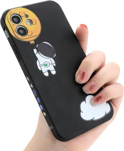 Miniatura 45 de Yonds Queen para iPhone 7 Plus / 8 Plus, linda funda con diseño de astronauta de dibujos animados, elegante parachoques de TPU suave, protectora