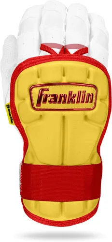 Miniatura 20 de Franklin Sports Guantes Protectores de Mano y Muñeca para Béisbol - Serie PRT LG, Protector para Adultos para Batear - Escudo Protector para Real