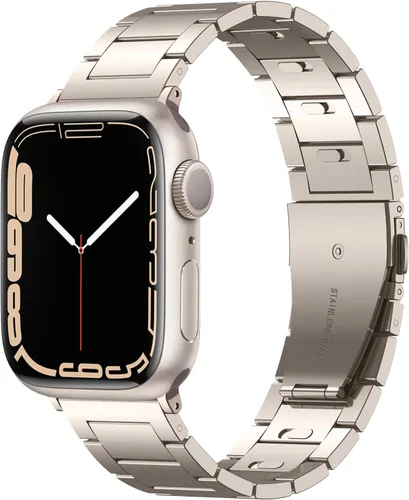 Miniatura 11 de No Tools Needed - Correa de metal para Apple Watch Ultra 2 Series 9/8/7/6/5/4/3/2/1/SE, correa de acero inoxidable ajustable sin herramientas
