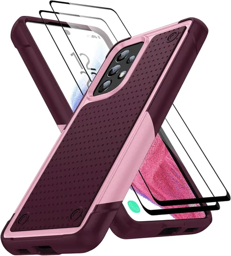 Miniatura 325 de Jeylly Compatible con Samsung Galaxy A22 5G Funda, Funda Samsung A22 5G con 2pcs protectores de pantalla de vidrio templado