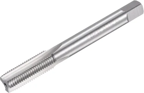 uxcell Macho de roscar para fresado de roscas 3/8"-24 UNF, máquina de mano izquierda HSS (acero de alta velocidad) 6542 sin recubrimiento 3 flautas