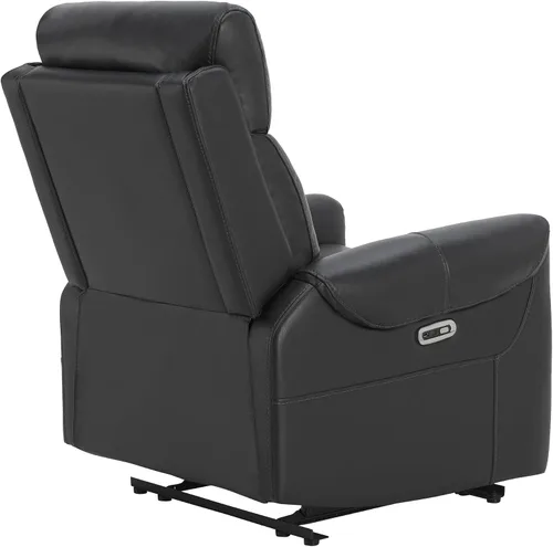 Miniatura 12 de KISLOT Silla reclinable de cuero para adultos, abrazador de pared, RV reclinable con puertos de carga USB, sofá reclinable de energía eléctrica
