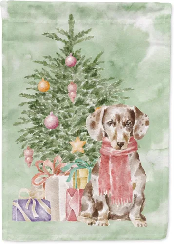 Miniatura 90 de Caroline's Treasures CK8213GF Bulldog Inglés #2 Regalos de Navidad y árbol de jardín Bandera de buzón Bandera decorativa para patio exterior, patio