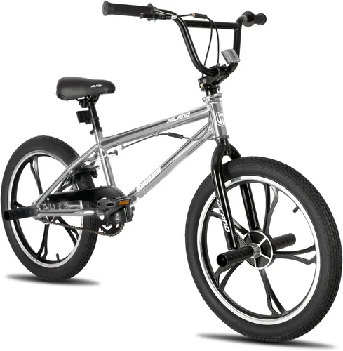 Miniatura 15 de Hiland - Bicicleta BMX de 20 pulgadas para niños y niñas de 5 a 12 años, giro de 360 grados, 4 clavijas, bicicleta BMX de una velocidad para niños