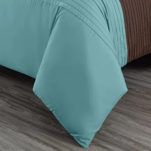 Miniatura 8 de Chezmoi Collection Briar Juego de 7 Piezas Queen Bed in a Bag - Juego de Edredón de Microfibra Ligera para Todas las Estaciones - Incluye Sábanas