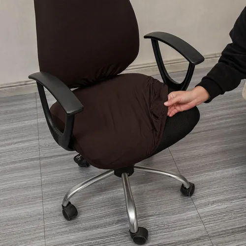 Miniatura 3 de Melaluxe Fundas para Silla de Oficina de Computadora, Funda Universal Protectora y Elástica, Funda Elástica para Silla Giratoria (Negro)