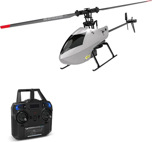GoolRC Helicóptero RC C129 V2, helicóptero de control remoto de 4 canales con giroscopio de 6 ejes, avión RC de 2.4 GHz con giros 3D, retención de