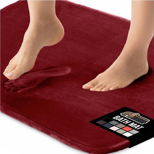 Miniatura 11 de GORILLA GRIP Alfombras de Baño de Espuma Viscoelástica, Tapetes de Baño de Terciopelo Suave y Absorbente, Puntos Duraderos en la Parte Inferior