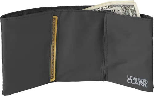 Miniatura 2 de Lewis N. Clark Featherlight RFID Tri-fold Wallet, Gris, Featherlight Rfid - Cartera triple