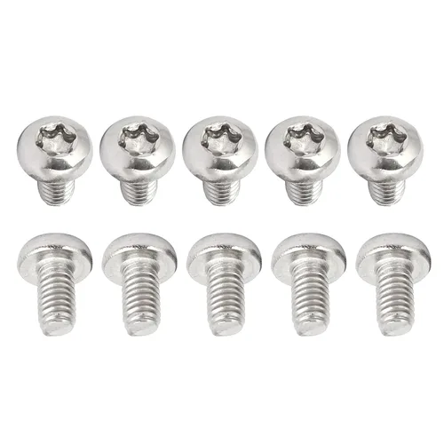 Miniatura 64 de DTGN Tornillos Torx de cabeza plana M1.0.236x0.118 in (DXL), paquete de 20, buenos para maquinaria, sujetadores de seguridad Torx de acero