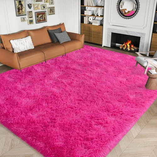Miniatura 174 de Dssimo - Alfombra superesponjosa para la habitación, alfombra de área moderna, pequeña, suave y acogedora de felpa para niños, niñas y adolescentes