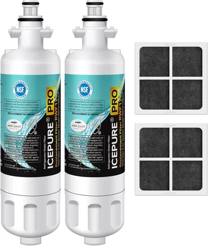 Miniatura 11 de ICEPURE 46-9690 Reemplazo para LG LT700P ADQ36006101, Kenmore Elite 46 9690, LFXC24726S, 469690, ADQ36006102 LMXS27626S LFXS30766S Filtro de agua