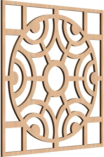 Miniatura 34 de Walton Paneles de pared decorativos de madera con calado, pequeños, 11 3/8 pulgadas de ancho x 11 3/8 pulgadas de alto x 1/4 pulgadas de alto, nogal