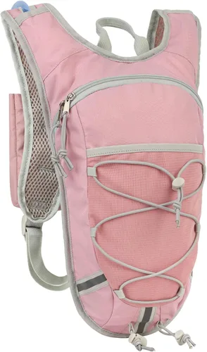 Miniatura 10 de Mochila de Hidratación Ligera con Depósito de Agua de 2L para Correr, Ciclismo, Senderismo – Mochila de Agua Antirrobo con Soporte para Teléfono