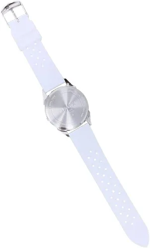 Miniatura 5 de Timex Reloj universitario Athena de 1575in para mujer color caoba con correa de silicona azul claro Azul
