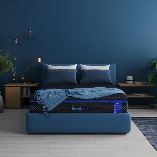 Miniatura 5 de iDealBed S4 Nebula Colchón híbrido de lujo, soporte de alineación trasera, tecnología de regulación de temperatura de enfriamiento, bobinas