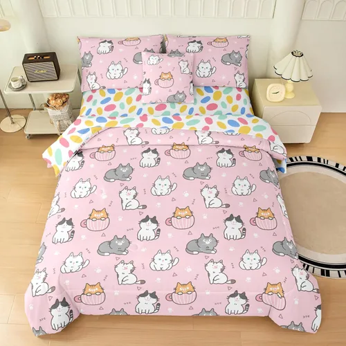 Miniatura 17 de Bodhi Ropa de cama para niños: juego de edredón deportivo de baloncesto para niños, tamaño matrimonial con fundas de almohada 4003