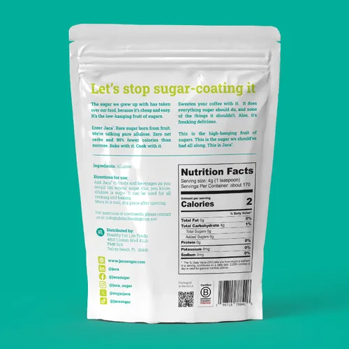Miniatura 2 de Jaca Rare Sugar - Edulcorante de alulosa pura Sustituto saludable del azúcar para alimentos y bebidas Alternativa edulcorante apta para ceto