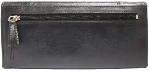 Miniatura 4 de Mancini - Cartera de piel triple con seguridad RFID para mujer