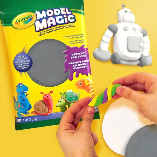 Miniatura 5 de Crayola Modelo Magic en gris, alternativa a arcilla para modelar, 4oz Multicolor
