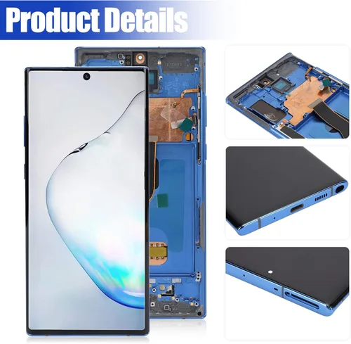 Miniatura 4 de Reemplazo de pantalla de teléfono para Galaxy Note 10 Plus, pantalla AMOLED de 6.8 pulgadas con soporte de huellas dactilares, ensamblaje