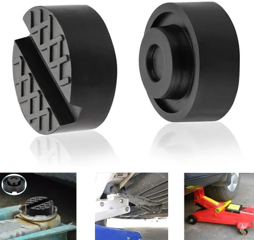 Miniatura 2 de Jack Pads - Adaptador de goma universal para el suelo de la carretilla de goma para el lado de soldadura por pellizcos (paquete de 2)