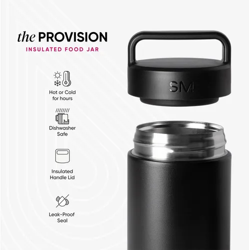 Miniatura 2 de Simple Modern Tarro de comida para comida caliente Reutilizable de acero inoxidable aislado al vacío a prueba de fugas, almacenamiento de almuerzo