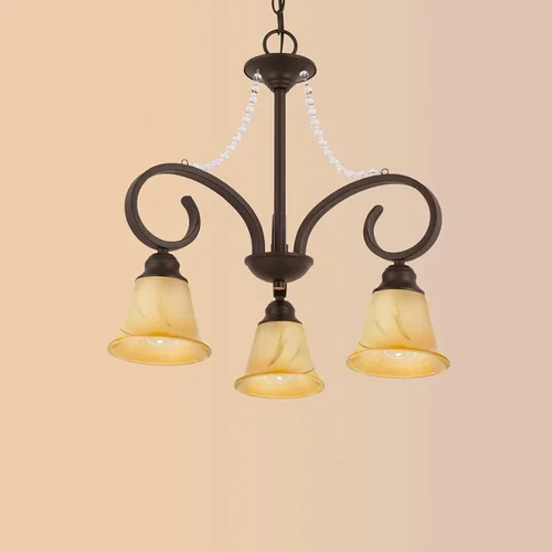 Miniatura 6 de Pantalla de cristal ámbar de grietas, accesorio de iluminación, pantalla de repuesto con ajuste de apertura de 1-5/8 pulgadas