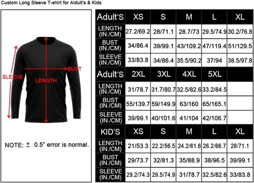Miniatura 7 de Camiseta personalizada de manga larga para baloncesto y fútbol para adultos y niños