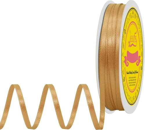Miniatura 322 de Cinta de satén blanca antigua de doble cara de 1-1/2 pulgadas x 50 yardas, cinta de poliéster para envolver regalos, día de San Valentín, bodas