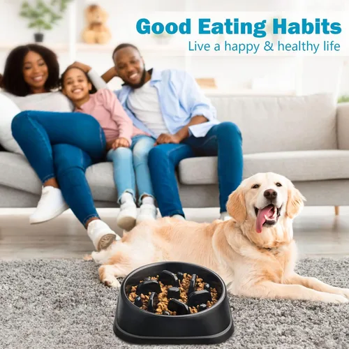 Miniatura 7 de UPSKY Cuenco de alimentación lenta para perros pequeños con rompecabezas - Antideslizante, antihinchazón, antiasfixia