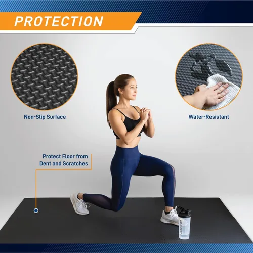 Miniatura 3 de Marcy Alfombrilla de espuma EVA que se entrelaza, azulejos antideslizantes de alta densidad para equipos de fitness, cojín de entrenamiento
