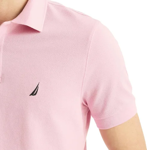 Miniatura 191 de Nautica playera polo clásica de mangas cortas, color sólido, para hombre