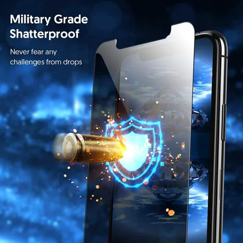 Miniatura 7 de Fotbor - Protector de pantalla para iPhone Xs Max/iPhone 11 Pro Max, protector de pantalla de privacidad antirreflejos, antiespía y arañazos, 2