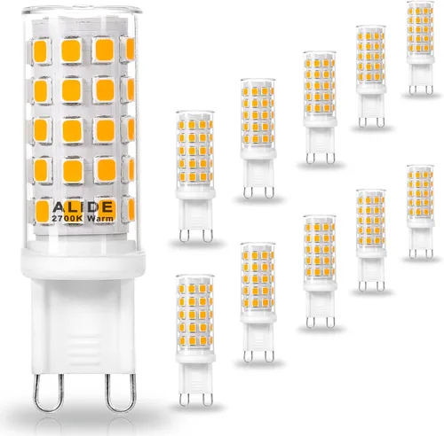 Miniatura 10 de ALIDE Bombillas LED G9 regulables de 3 W para reemplazar 20 W, 25 W, 30 W, equivalente a halógeno, 2700 K, blanco cálido suave, AC120V G9