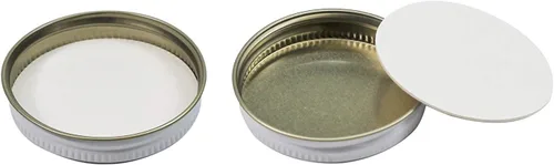 Miniatura 3 de Pinnacle Mercantile Tarros de vidrio de 2 oz para especias rectas con tapas de metal blanco, caja de 24