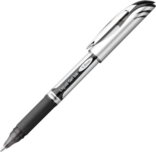 Miniatura 3 de Pentel ENER-GEL - Bolígrafo de gel líquido de lujo, 0.039 pulgadas, línea gruesa, punta de metal, tinta negra, paquete de 2 unidades (BL60BP2A)