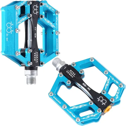 Miniatura 5 de TXJ Sports Pedales de bicicleta de montaña Rodamiento sellado Pedales de bicicleta de aleación de aluminio antideslizante para BMX MTB Road Bike 9/16