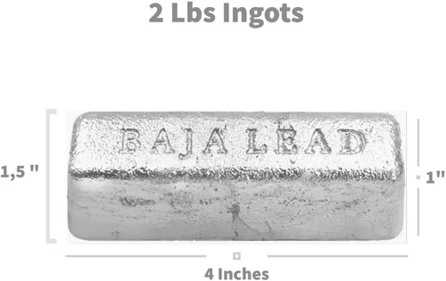 Miniatura 2 de Lingotes de plomo Tamaño ideal 2 libras cada lingote 99.9% de plomo puro por Baja Lead