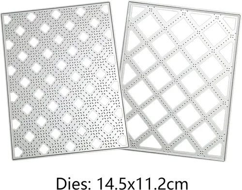 Miniatura 2 de Juego de 2 troqueles de corte, marco de fondos, manualidades para hacer tarjetas de papel, herramientas de corte de metal para álbumes de recortes