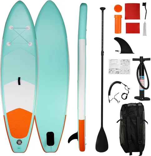 Miniatura 10 de Inflatable Paddle Boards with Non-Slip Deck, Ultra-Light Stand Up Paddle Board Surf Board with Accessories & Carry Bag, Wide Stable Design for